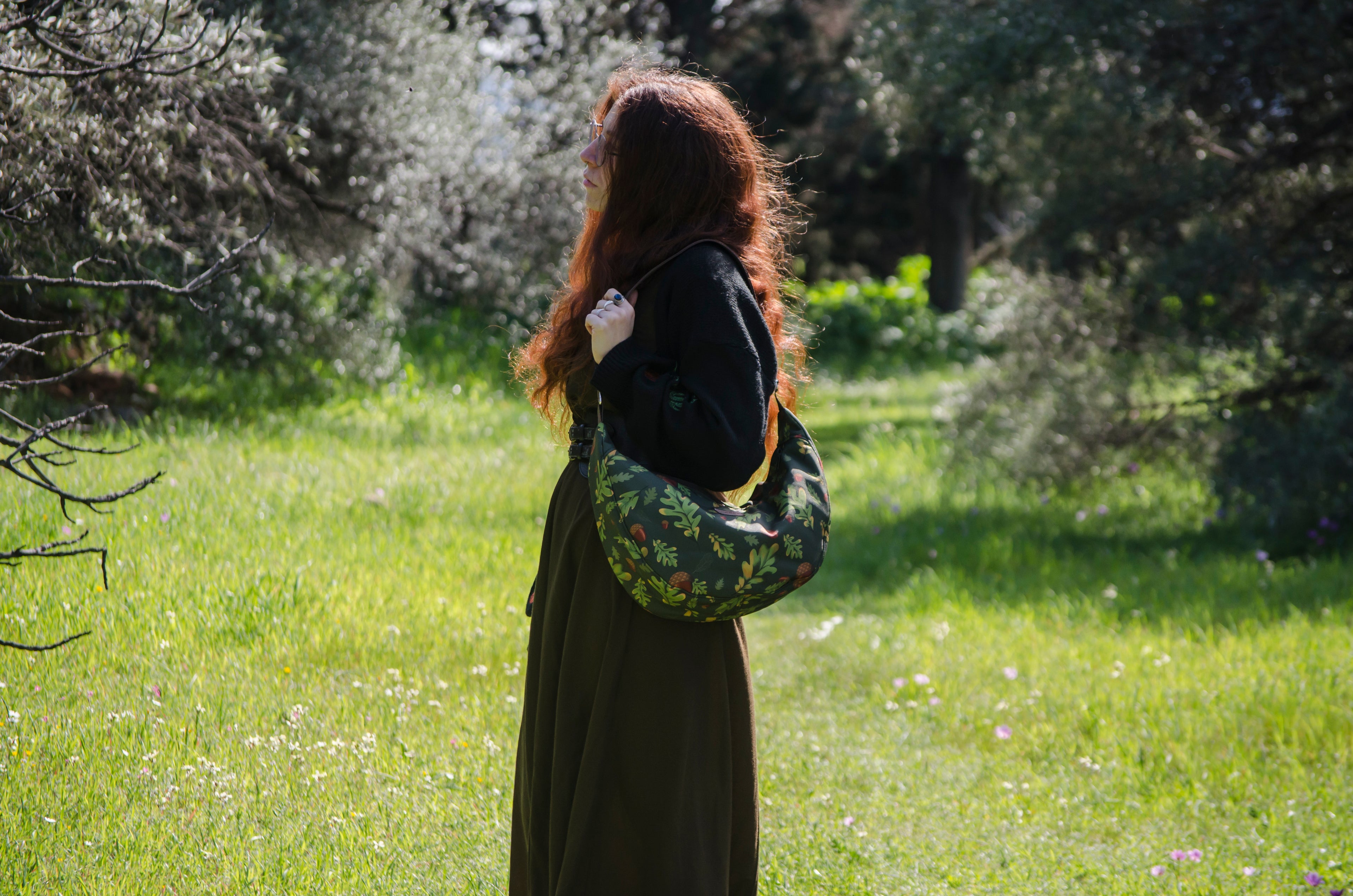 Song of the Oak - Crescent Bag
